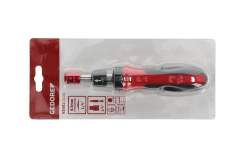 GEDORE R38910000 Ratchet screwdriver Bit-Fix.telescope 1/4"