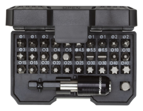 GEDORE R33005031 Bit box 1/4 SL+PH+PZ+TX+6-square 32-piece