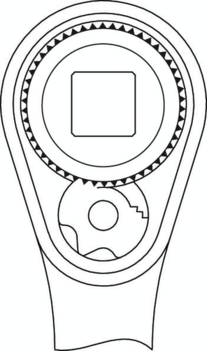 GEDORE 2093 U-20 reversible ratchet 1/4"