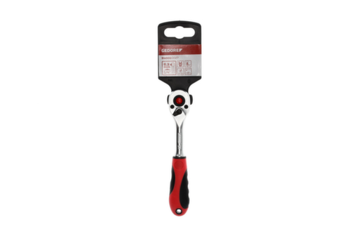 GEDORE R40000027 2C reversible ratchet 1/4 150 mm Swing-back angle 5°