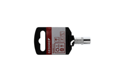 GEDORE R41000903 Socket 1/4" hexagon 9 mm length 25 mm
