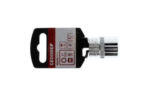 GEDORE RED R51001704 Socket wrench bit 3/8" hexagon 17 mm length 30 mm