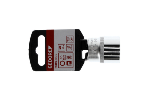 GEDORE R51002004 Socket wrench bit 3/8" hexagon 20 mm length 32 mm