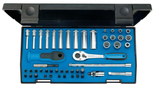GEDORE 20 LMU-10 Socket set 1/4" UD-IN-IS-PH-PZ-TX-XZN