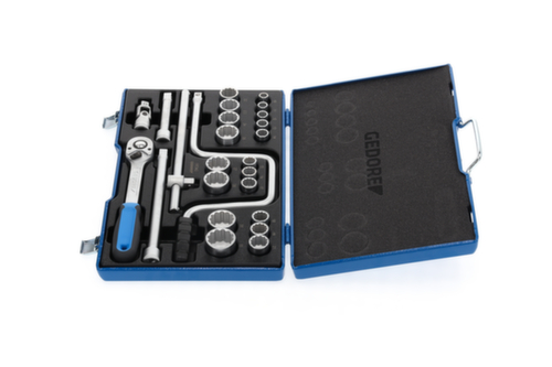 GEDORE D 19 TMU-10 Socket set 1/2" 25-piece UD 10-32 mm
