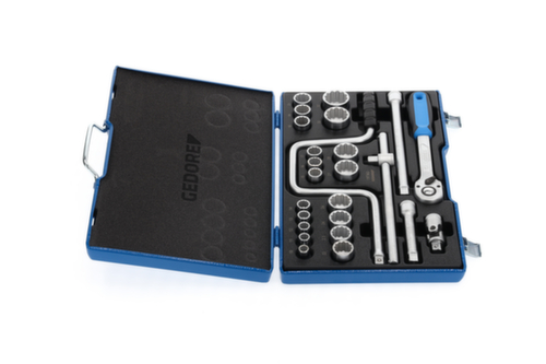 GEDORE D 19 TMU-10 Socket set 1/2" 25-piece UD 10-32 mm