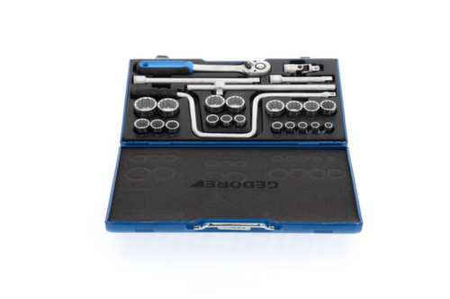 GEDORE D 19 TMU-10 Socket set 1/2" 25-piece UD 10-32 mm