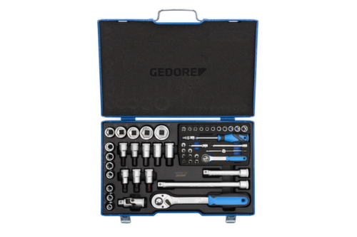 GEDORE 19 V20 U-10 Socket set 1/4"+1/2" 50-piece 4-30 mm