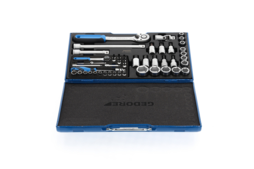 GEDORE 19 V20 U-10 Socket set 1/4"+1/2" 50-piece 4-30 mm