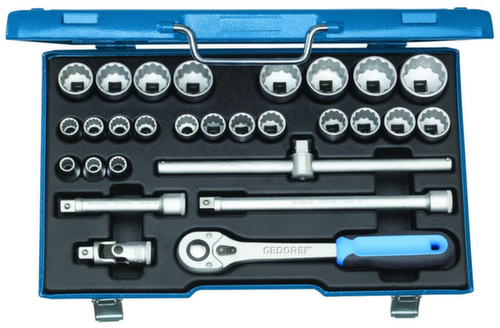 GEDORE D 19 VMU-10 Socket set 1/2" 28-piece UD 10-36 mm