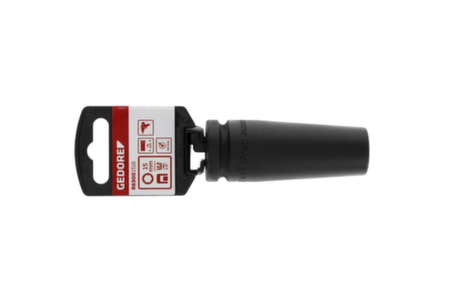 GEDORE R63001516 Power screwdriver bit 1/2" hexagonal 15 mm length 78 mm