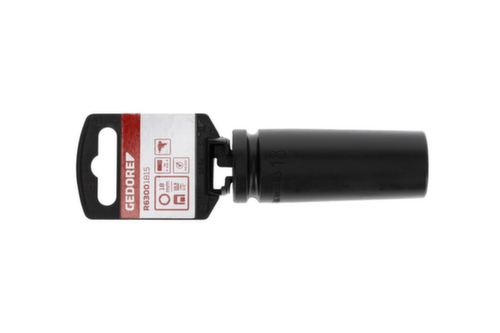 GEDORE RED R63001815 Power screwdriver bit 1/2" hexagon 18 mm length 78 mm