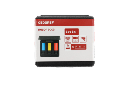 GEDORE R63043003 Power wrench socket set 1/2 3-piece