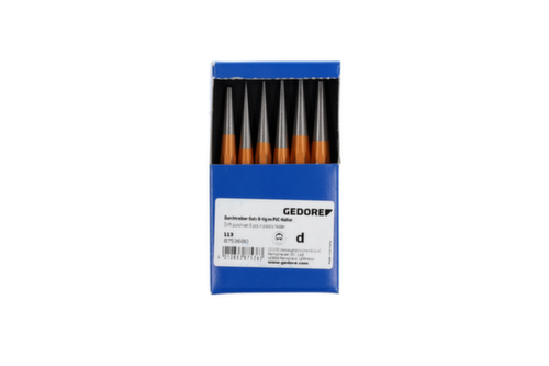 GEDORE 113 6-piece punch set in PVC holder