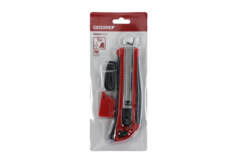GEDORE R93200025 Cutter knife 5 Blade width 25 mm with clip