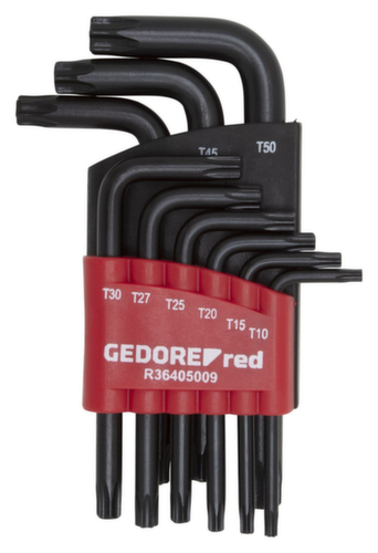 GEDORE R36405009 Hex key L-wrench set TX T10-50 9-piece