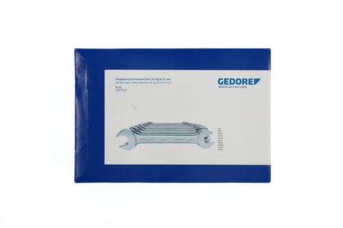 GEDORE 6-10 Double open-end wrench set 10-piece 6-27 mm