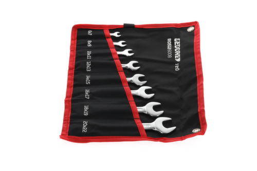 GEDORE R05126008 Double open-end wrench set short SW6-22 mm 8-piece