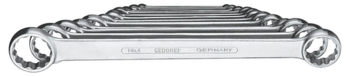 GEDORE 4-120 Double ring wrench set 12-piece 6-32 mm