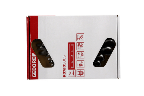 GEDORE R07205005 Combination wrench set SW8-19 mm 5-piece