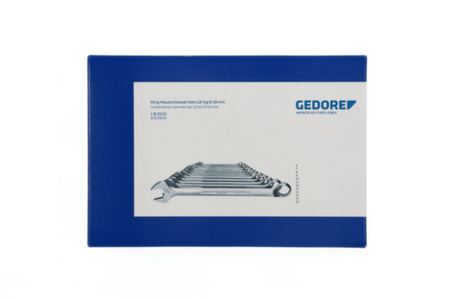 GEDORE 1 B-0112 Combination wrench set 12-piece 6-19 mm