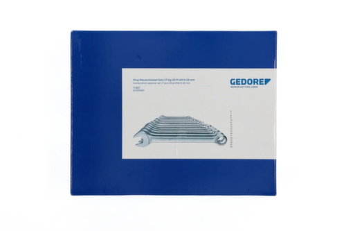 GEDORE 7-017 Combination wrench set 17-piece UD profile 6-22 mm