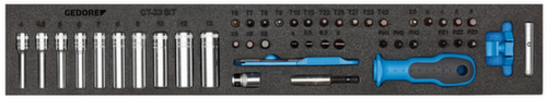 GEDORE 1500 CTD-20 BIT socket wrench set 1/4" in check tool module