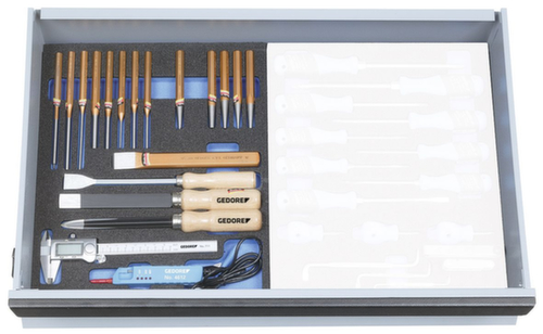 GEDORE 2005 CT2-119 Tool assortment in check tool module