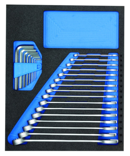 GEDORE TS CT2-7 Combination wrench set in 2/4 check tool module