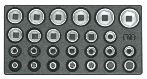 GEDORE 1500 ES-19 Set of sockets 1/2"