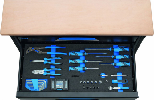 GEDORE 1110 WMW S-03 WorkMo B3 with 110-piece tool assortment