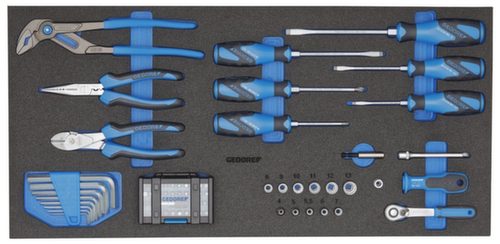 GEDORE 1110 WMW S-03 WorkMo B3 with 110-piece tool assortment