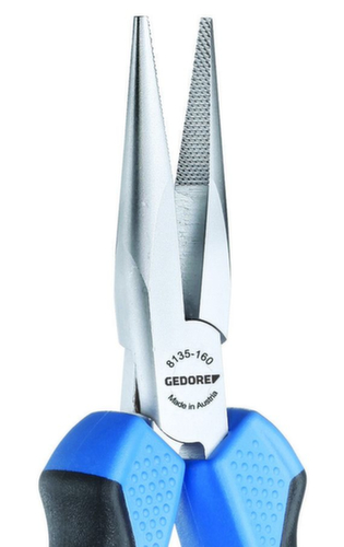 GEDORE 8136 AB-200 JC Mechanic's pliers angled 200 mm 2K handle