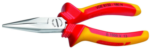 GEDORE SB VDE 8132-200 H VDE Flat nose pliers with sheath insulation 200 mm