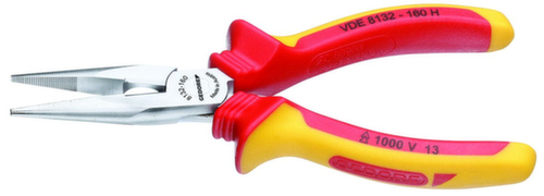 GEDORE SB VDE 8132-200 H VDE Flat nose pliers with sheath insulation 200 mm