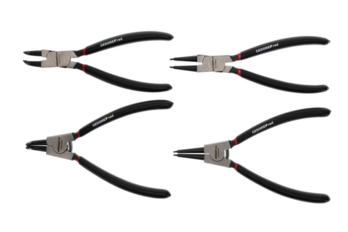 GEDORE R28002004 Circlip pliers set straight + angled 90° 4-piece