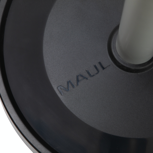 MAUL Coat rack MAULcaligo, with 16/8/8 hooks, RAL9004 Signal black / similar to RAL9006 White aluminum
