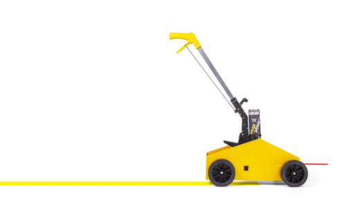 Floor marking device Smart Striper® for paint cans, yellow