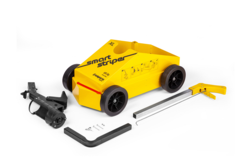 Floor marking device Smart Striper® for paint cans, yellow