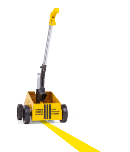 Floor marking device Smart Striper® for paint cans, yellow