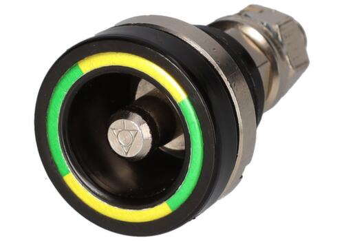 Built-in socket outlet for earthing cable