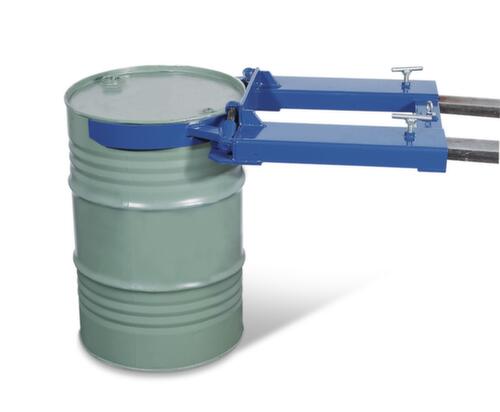 Drum gripper for 200 liter drums for Beaded drums, recording standing