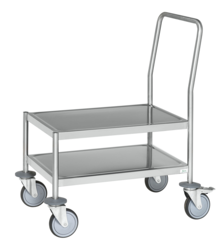 Kongamek Stainless steel push bar trolley