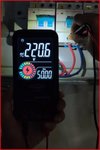KS Tools Automatic digital multimeter incl. test probes