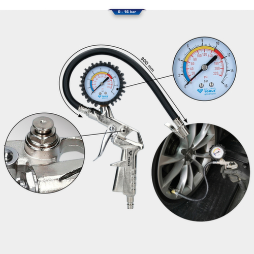Brilliant Tools tire inflation gauge