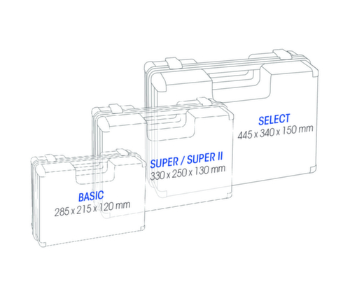 ultraMEDIC First aid kit Super with wall bracket, Filling according to DIN 13169