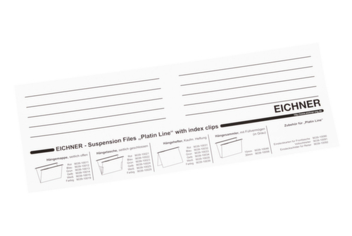 EICHNER Insert label, white