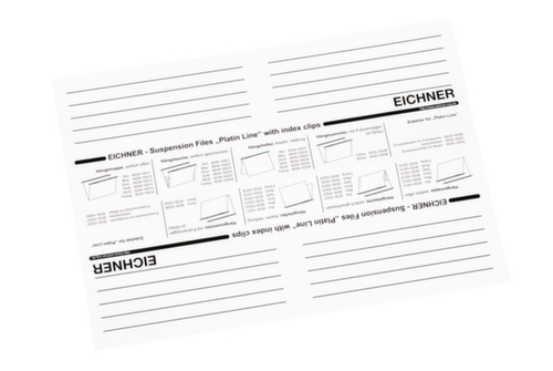 EICHNER Insert label, white