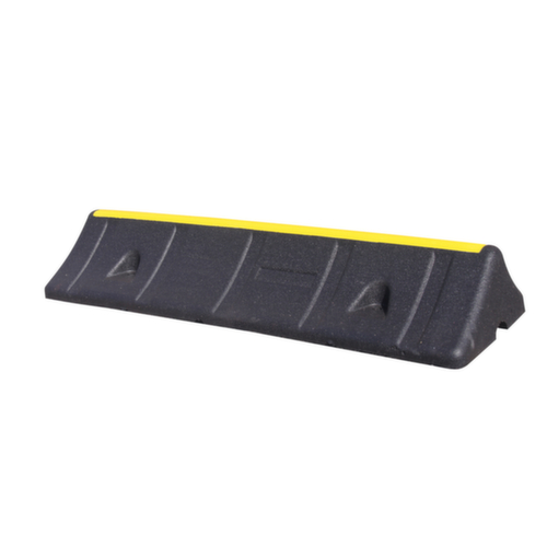 Moravia Wheel stop MORION Heavy Duty, width 1000 mm, black/yellow