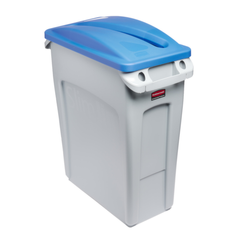 Rubbermaid Support cover for paper Slim Jim® for Recyclables collector, blue